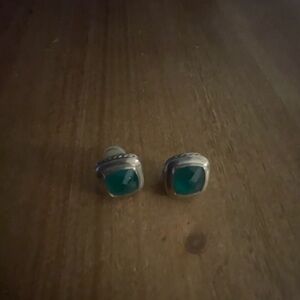 David yurman emerald green earrings
